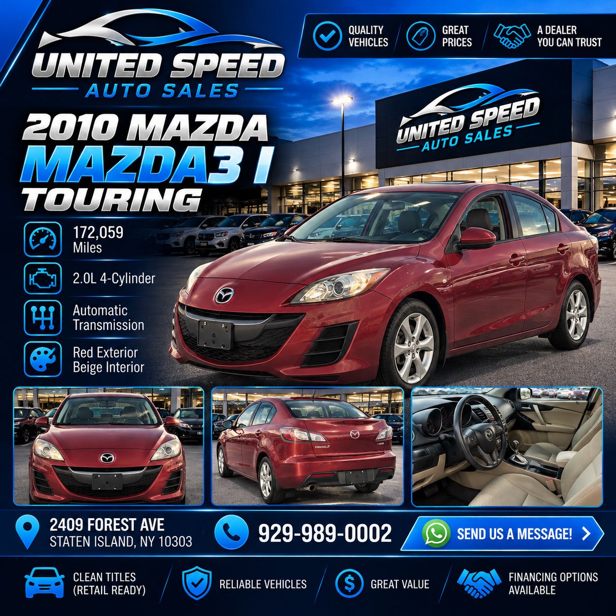 2010 Mazda Mazda3 i Touring, photo 1 of 1